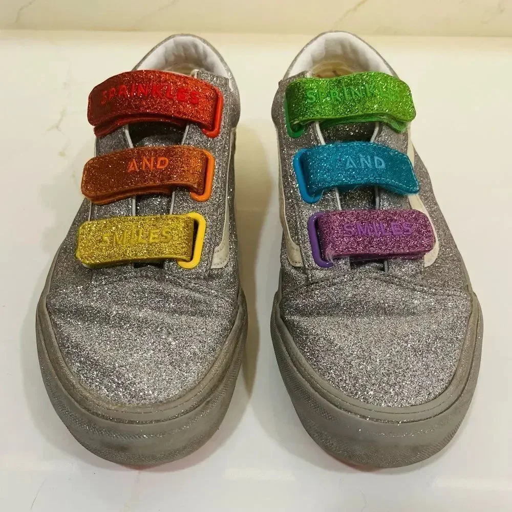 Vans Flour Shop x Old school V “silver rainbow” in Metallic